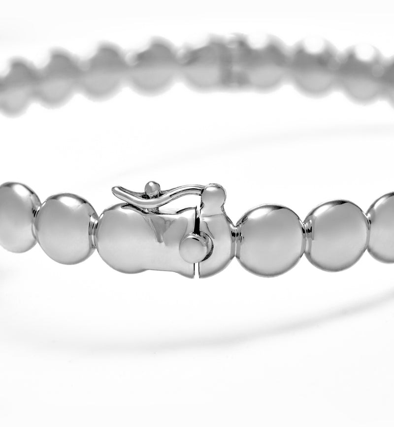 Bangle Cross Bracelet - Circle of Blessings - Sterling Silver