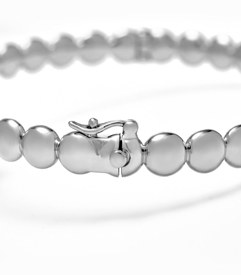 Bangle Cross Bracelet - Circle of Blessings - Sterling Silver