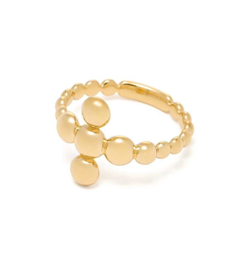 Cross Ring - Circle of Blessings - Single Cross - 18K Gold