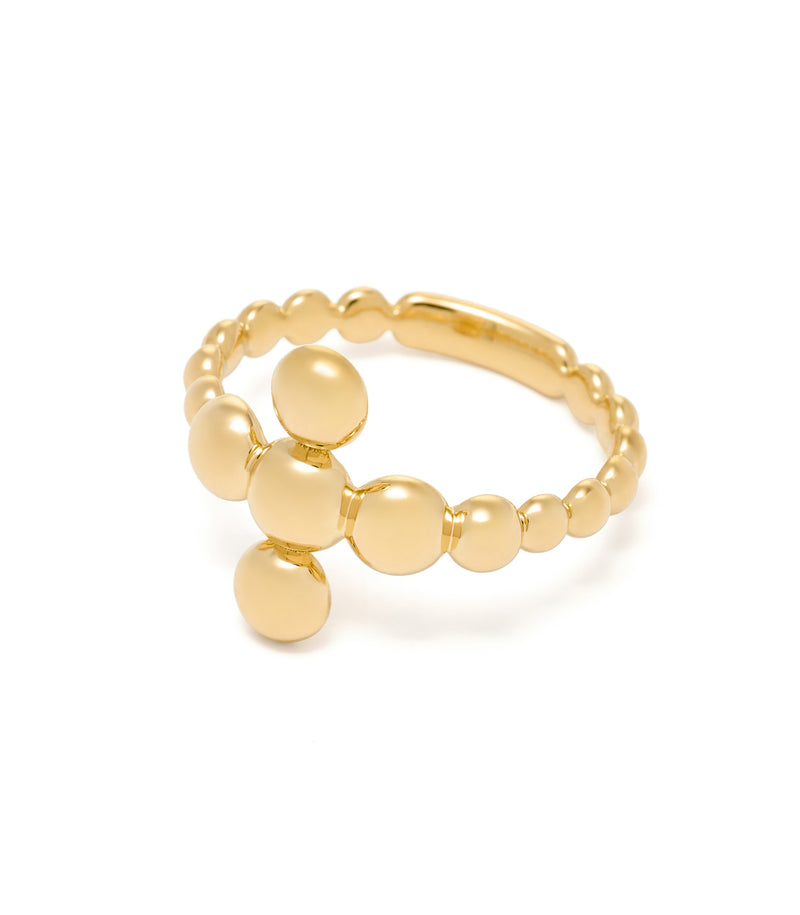 Cross Ring - Circle of Blessings - Single Cross - 18K Gold